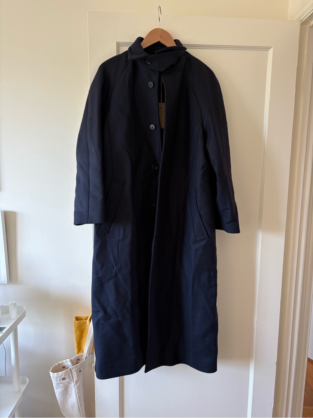 NWT APC Navy Blue Wool Coat